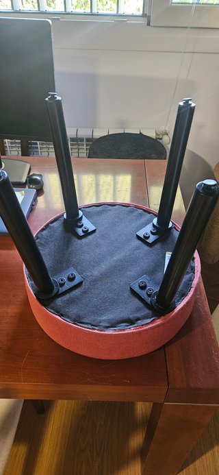 Puf/taburete IKEA MÖRTFORS - Rojo terracota