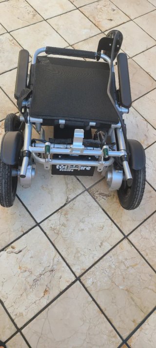 Silla de ruedas eléctrica aluminio plegable