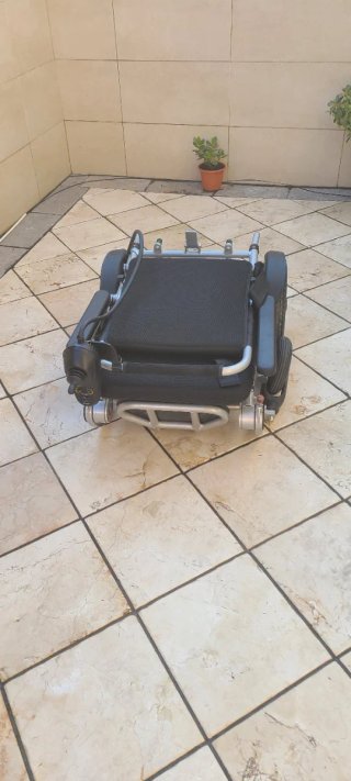 Silla de ruedas eléctrica aluminio plegable