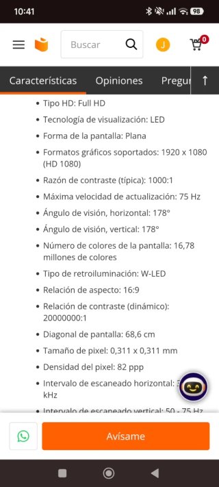 Monitor Philips Negro