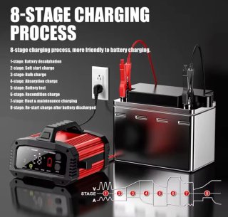 Cargador Batería Coche 12V/24V