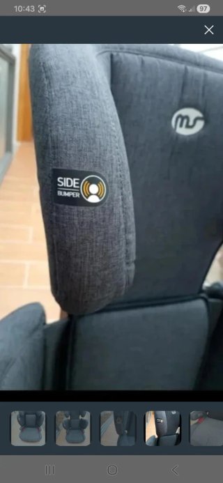 Silla coche isofix gris
