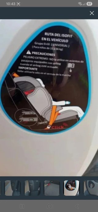 Silla coche isofix gris