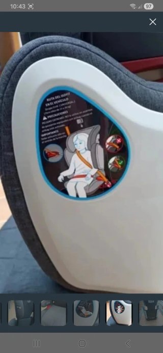 Silla coche isofix gris