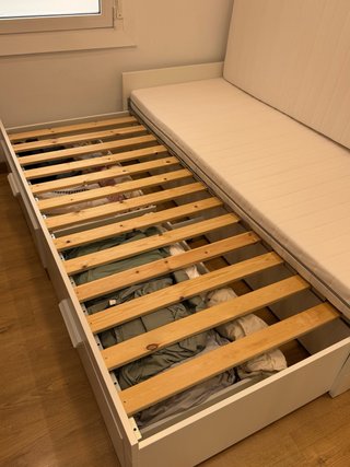 Diván Sofá cama Ikea Brimnes con 2 colchones