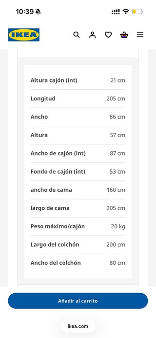 Diván Sofá cama Ikea Brimnes con 2 colchones