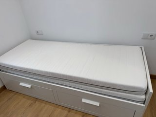 Diván Sofá cama Ikea Brimnes con 2 colchones