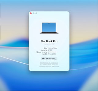 Apple MacBook Pro M1 Max 32GB RAM & 34 Núcleos