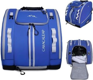 Bolsa para botas de esquí y casco azul