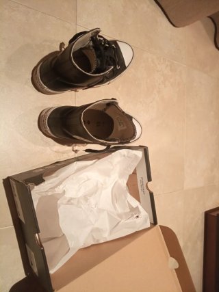 Zapatillas Converse Negras Piel Talla 37.5