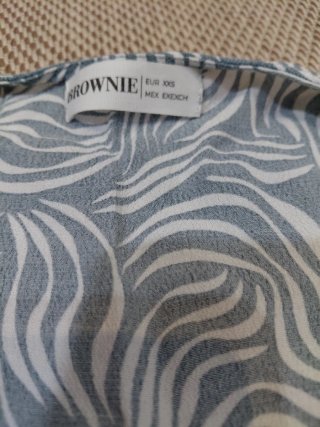Vestido Verano Cruzado Estampado Brownie Talla 32