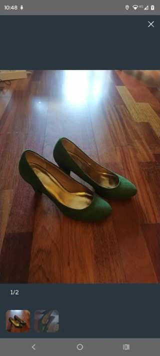 Zapatos de tacón verdes mujer talla 38