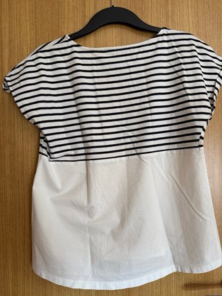 Camiseta Rayas Blanco y Negro