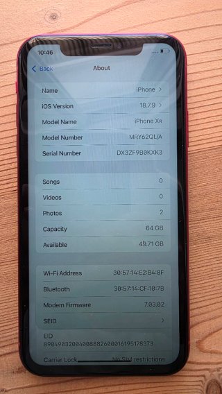 iPhone XR 64GB Rosso - Batteria Nuova