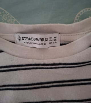 Camiseta de rayas manga corta