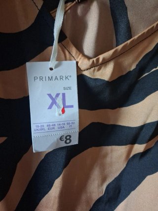 Top pijama estampado cebra