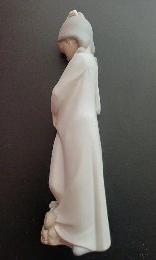Figura porcelana mate Zaphir.Lladró Niña con perro