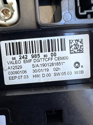 Pantalla Multifunción Citroën Peugeot 982429858000