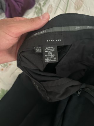 Pantalón de traje Zara Man negro