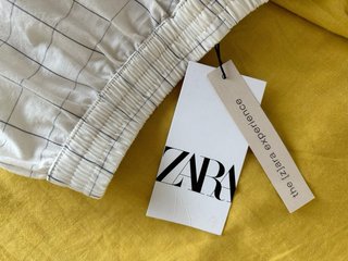 Shorts bermuda Zara - Blanco - 100% cotton