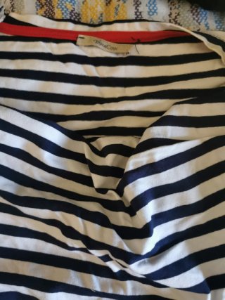 Stock top donna azzurro verde e righe 5 pezzi