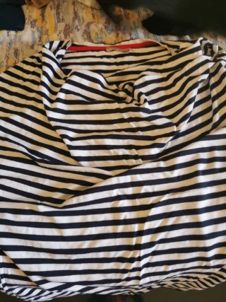Stock top donna azzurro verde e righe 5 pezzi