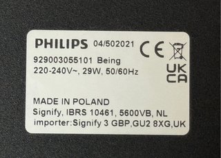 Plafón Philips Hue Being Negro + Mando