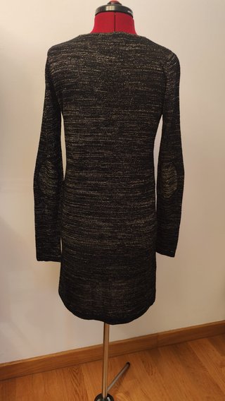 Vestido negro y dorado