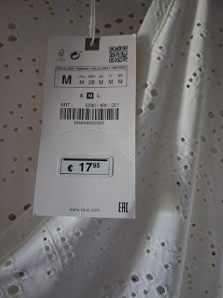 Blusa Zara Talla Única