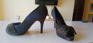 Conjunto Zapatos y Bolso Fiesta Negro