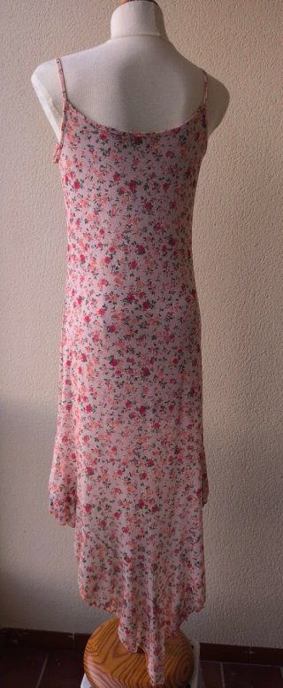 Vestido Lolita floral rosa y rojo