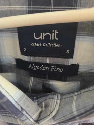 Camisa de cuadros Unit Talla S