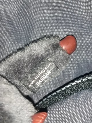 Maleta Kipling gris tipo mochila