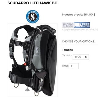 SCUBAPRO Litehawk BC Chaleco Buceo