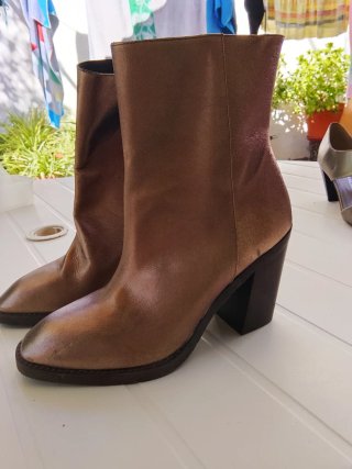 Botines broce metalizado