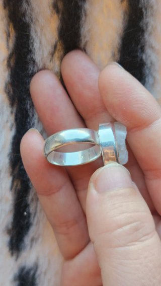 Anillo Piedra Luna en Bruto