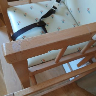 Trona vintage 2 en 1 madera