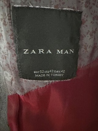 Americana Zara Man Gris Hombre