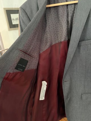 Americana Zara Man Gris Hombre