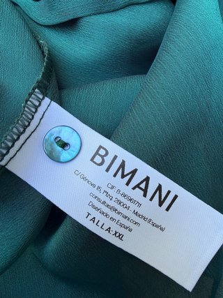 Blusa  y top fiesta Bimano manga larga lazo