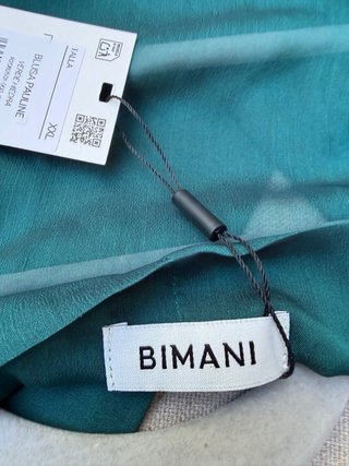 Blusa  y top fiesta Bimano manga larga lazo