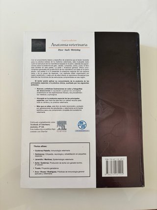 Libro Anatomía Veterinaria, 4 edición