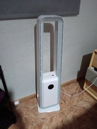 Ventilador Torre sin Aspas Blanco