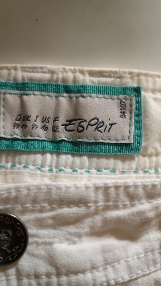 Pantaloni lino e cotone bianchi