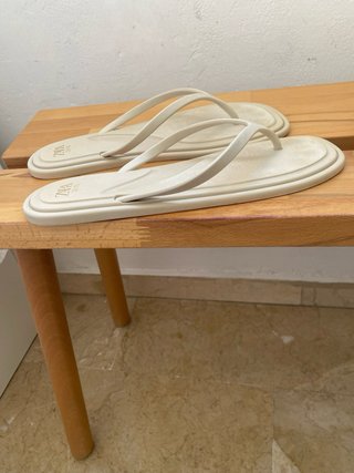 Chanclas Zara Beige Talla 39
