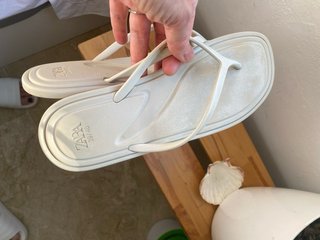 Chanclas Zara Beige Talla 39