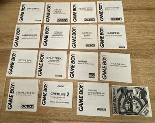 Manuales Game Boy 20€ unidad