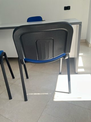 2 Sillas Oficina/Sala de Espera Azul