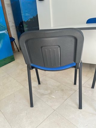 2 Sillas Oficina/Sala de Espera Azul