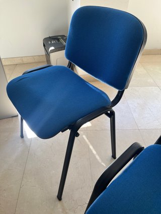 2 Sillas Oficina/Sala de Espera Azul